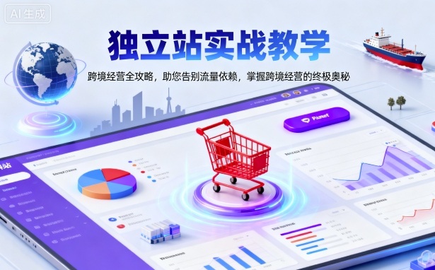 独立站实战教学,跨境经营全攻略,助您告别流量依赖,掌握跨境经营的终极奥-风淘社