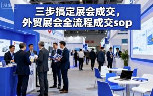 三步搞定展会成交,外贸展会全流程成交sop-风淘社