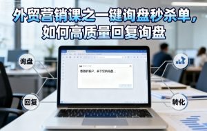 外贸营销课之一键询盘秒杀单,如何高质量回复询盘-风淘社