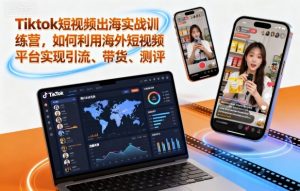 Tiktok短视频出海实战训练营,如何利用海外短视频平台实现引流、带货、测评-风淘社