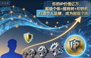 你的IP价值亿万,超级个体=摇钱树+印钞机,打造个人品牌,成为超级个体-风淘社