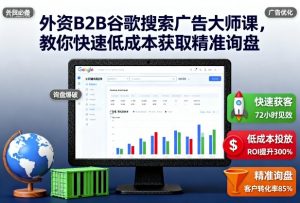 外资B2B谷歌搜索广告大师课,教你快速低成本获取精准询盘-风淘社