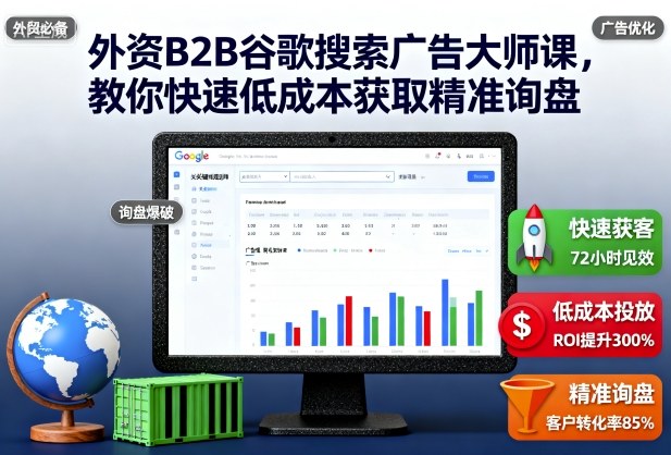 外资B2B谷歌搜索广告大师课,教你快速低成本获取精准询盘-风淘社