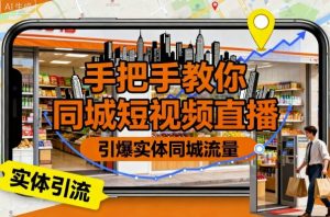 手把手教你同城短视频直播,引爆实体同城流量-风淘社