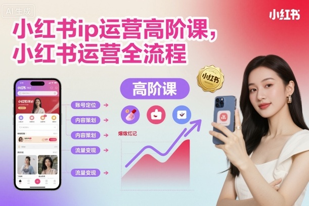 小红书ip运营高阶课,小红书运营全流程-风淘社