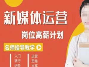 新媒体运营高薪升核培养计划，入门-转行-进阶-风淘社