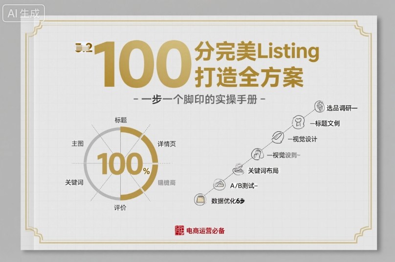 100分完美Listing打造全方案，想要完美listing必须是需要一步一个脚印的-风淘社