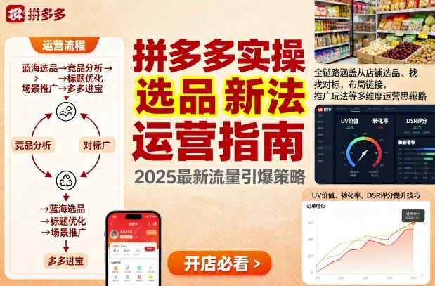 王校长9月12拼多多实操新玩法,全链路涵盖从店铺选品、找对标,布局链接,推广玩法等多维度运营思路-风淘社