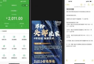 外面收费980全新男粉变现项目,竞争小,利润高,多种方式变现,独家技术-风淘社