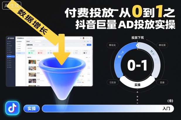 付费投放从0到1之抖音巨量AD投放实操-风淘社