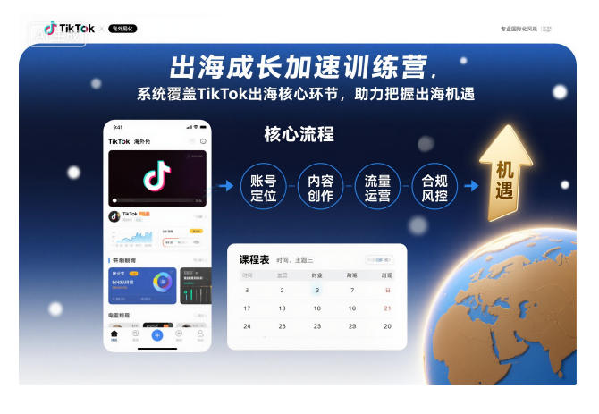 出海成长加速训练营,系统覆盖TikTok出海核心环节,助力把握出海机遇(更新)-风淘社