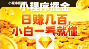 微信小程序掘金项目,日入几张,项目简单,小白一看就懂,5分钟就能学会上手操作【揭秘】-风淘社