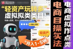 轻资产玩转多多虚拟类目:机器人回复+自动发货,月入1-5W的高效方法【揭秘】-风淘社