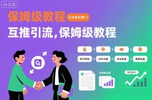 引流系列课15:互推引流,保姆级教程【文档】-风淘社
