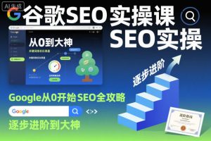 谷歌SEO实操课,Google从0开始SEO全攻略,逐步进阶到大神-风淘社