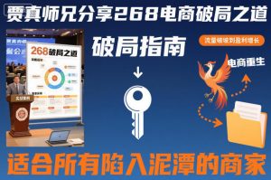 贾真师兄分享268电商破局之道-适合所有陷入泥潭的商家-风淘社