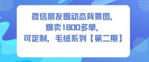 微信朋友圈动态背景图,爆卖1800多单,可定制,毛绒系列【第二期】-风淘社