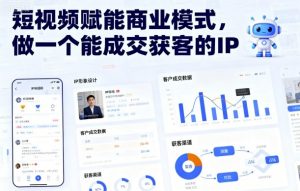 短视频赋能商业模式,做一个能成交获客的IP(更新)-风淘社