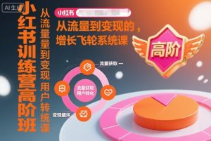 小红书训练营高阶班,从流量到变现的增长飞轮系统课-风淘社