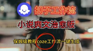 Coze扣子工作流一键生成小说爽文治愈版视频,保姆级搭建教程-风淘社