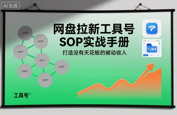 网盘拉新工具号SOP实战手册,打造没有天花板的被动收入-风淘社