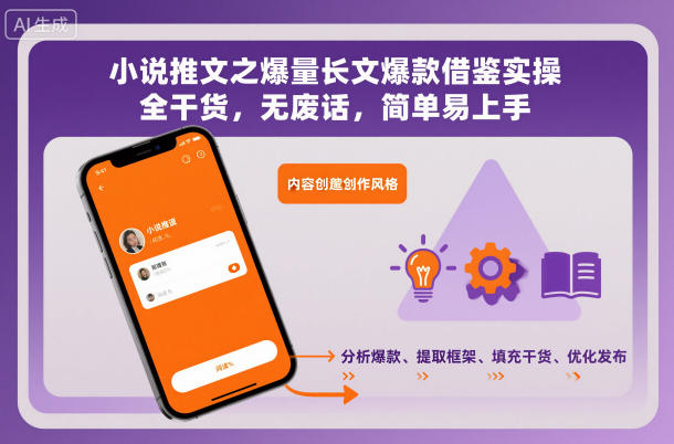 小说推文之爆量长文爆款借鉴实操,全干货,无废话,简单易上手-风淘社