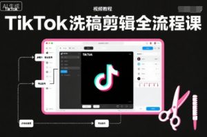 TikTok洗稿剪辑全流程课，PR洗稿剪辑全流程，TK洗稿运营课-风淘社