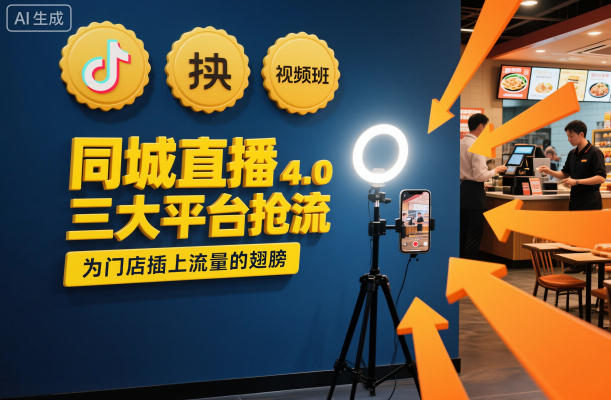 同城直播实操班4.0,三大平台抢流,为门店插上流量的翅膀-风淘社