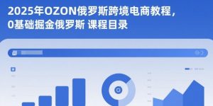 2025年OZON俄罗斯跨境电商教程,0基础掘金俄罗斯-风淘社