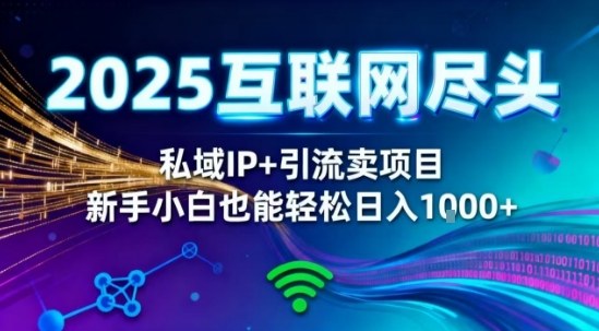 2025网创尽头王炸项目!私域IP+精准引流,新手小白在家躺賺日入1k,零经验也能上手【揭秘】-风淘社