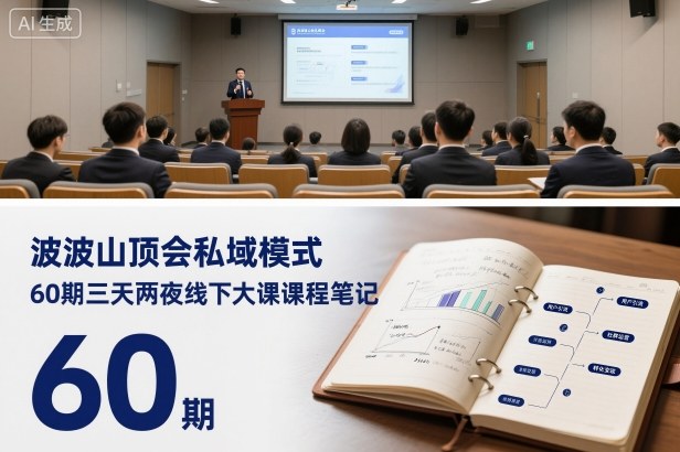波波山顶会私域模式60期三天两夜线下大课课程笔记（文档）-风淘社