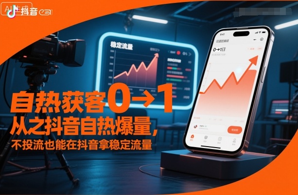 自热获客从0到1之抖音自热爆量,不投流也能在抖音拿稳定流量-风淘社