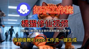 Coze扣子工作流一键生成橘猫修仙视频,保姆级搭建教程-风淘社