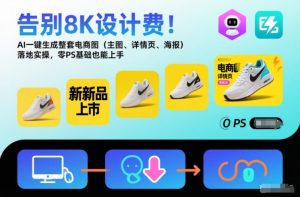 告别8K设计费!AI一键生成整套电商图(主图、详情页、海报)落地实操,零PS基础也能上手-风淘社