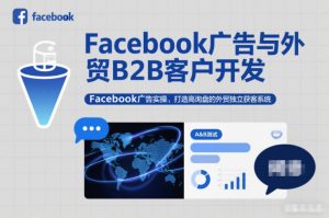 Facebook广告与外贸B2B客户开发,Facebook广告实操,打造高询盘的外贸独立获客系统-风淘社