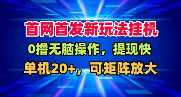 全网首发挂G，盒子自动賺米，单机20+，可矩阵放大，长期稳定运营【揭秘】-风淘社