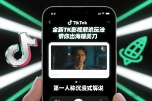 TikTok第一人称影视解说教学,全新TK影视解说玩法,带你出海賺美刀-风淘社