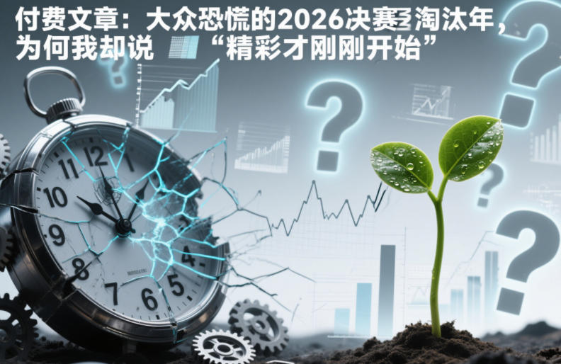 付费文章:大众恐慌的2026决赛淘汰年,为何我却说“精彩才刚刚开始”?-风淘社