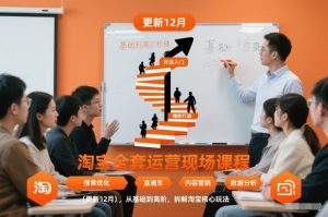 淘宝全套运营现场课程(更新12月),从基础到高阶,拆解淘宝核心玩法-风淘社