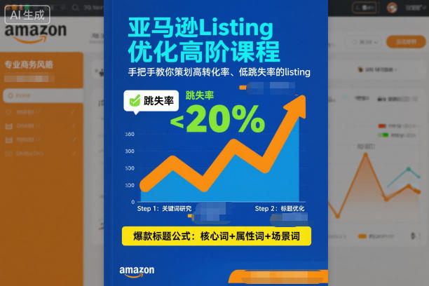 亚马逊Listing优化高阶课程,手把手教你策划高转化率、低跳失率的listing-风淘社