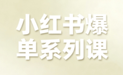 小红书爆单系列课,聚焦小红书电商全链路增长(更新)-风淘社