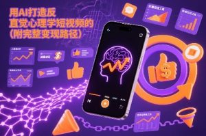 用AI打造“反直觉”心理学短视频的流量密码（附完整变现路径）-风淘社