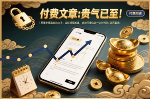 付费文章:贵气已至!用最朴素直白的文字,让你清楚知道,该如何接住这一次时代的泼天富贵-风淘社