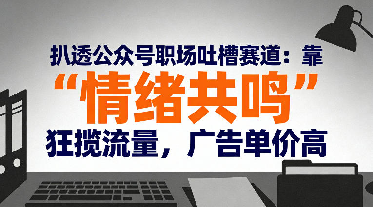 扒透公众号职场吐槽赛道:靠“情绪共鸣”狂揽流量,广告单价高-风淘社
