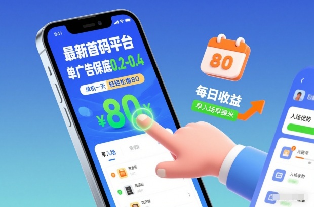 最新首码平台，单广告保底0.2-0.4，单机一天轻松撸80，早入场早賺米【揭秘】-风淘社