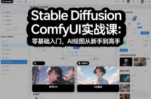 Stable Diffusion ComfyUI实战课:零基础入门,AI绘图从新手到高手-风淘社