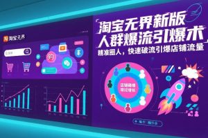 淘宝无界新版人群爆流引爆术,精准圈人,快速破流引爆店铺流量-风淘社