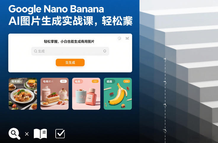 Google Nano Banana AI图片生成实战课，轻松掌握，小白也能生成商用图片-风淘社