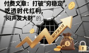 付费文章：打破“穷稳定”，吃透时代红利，“闷声发大财”的终极真谛-风淘社