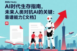 AI时代生存指南,未来人类对抗AI的关键:靠谱能力【文档】-风淘社